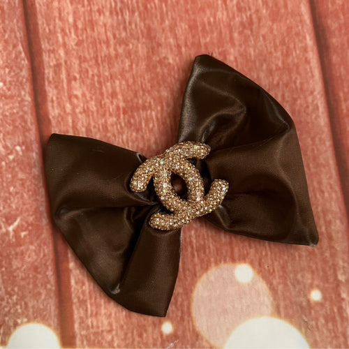 5 inch liquid satin hair bow