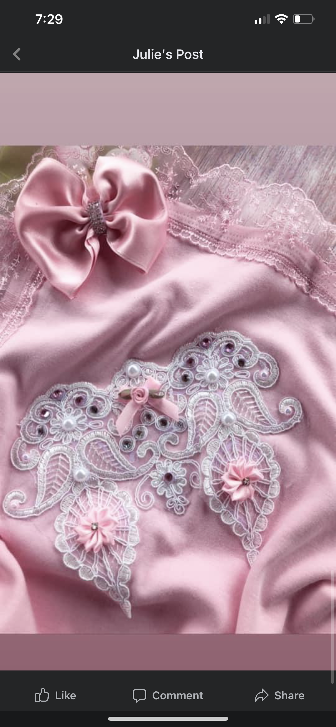 Pink fancy blanket