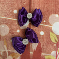 Plum satin piggy set