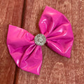 Patent leather pink 6 inch clip