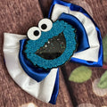 Cookie Monster hair bow Sesame Street