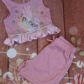 7y princess short set