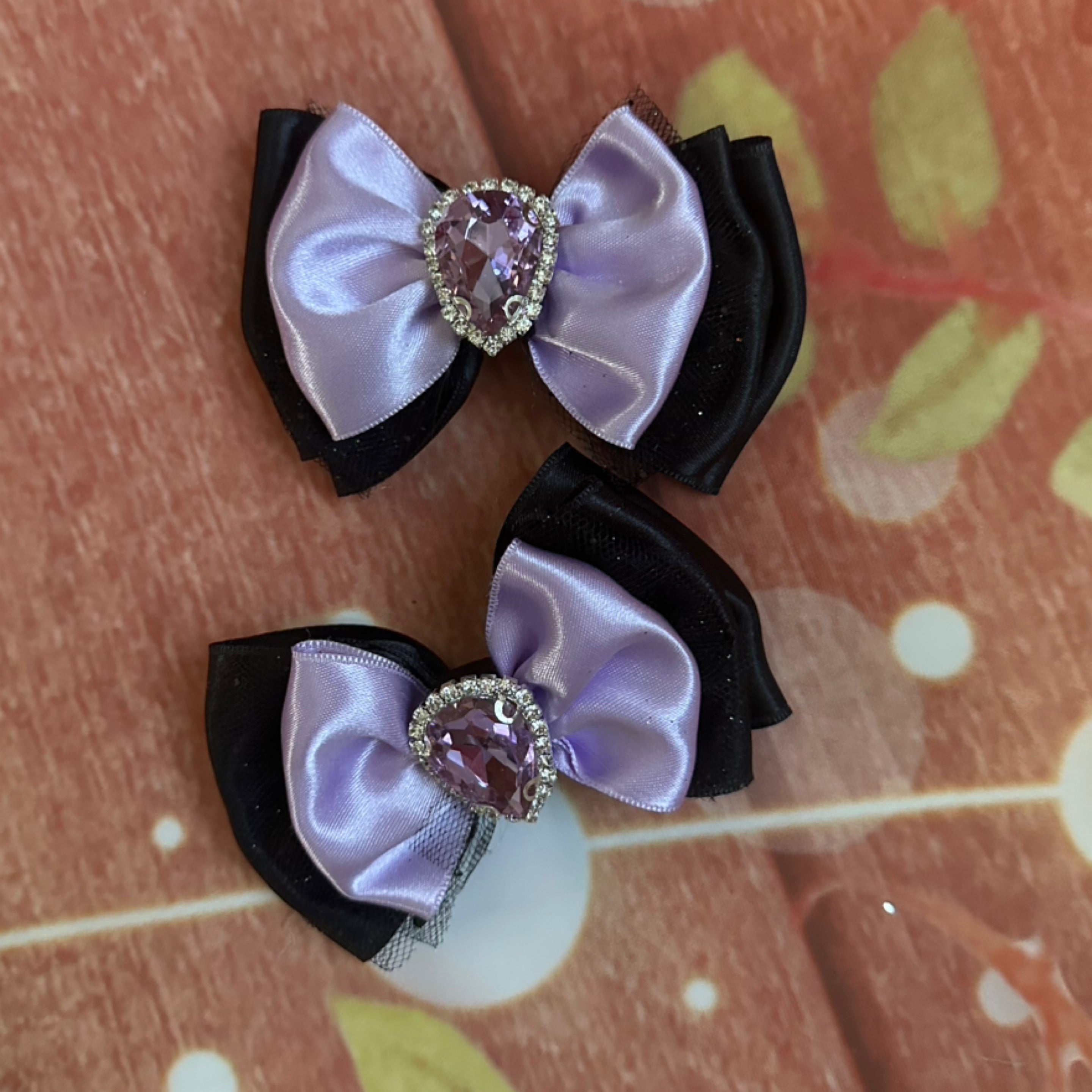 Lavender and black piggy set