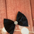 Black satin 6 inc clip