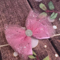 Pink tulle bow