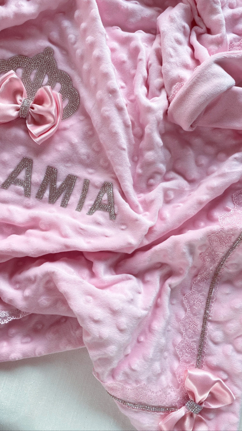 Princess blanket with custom name
