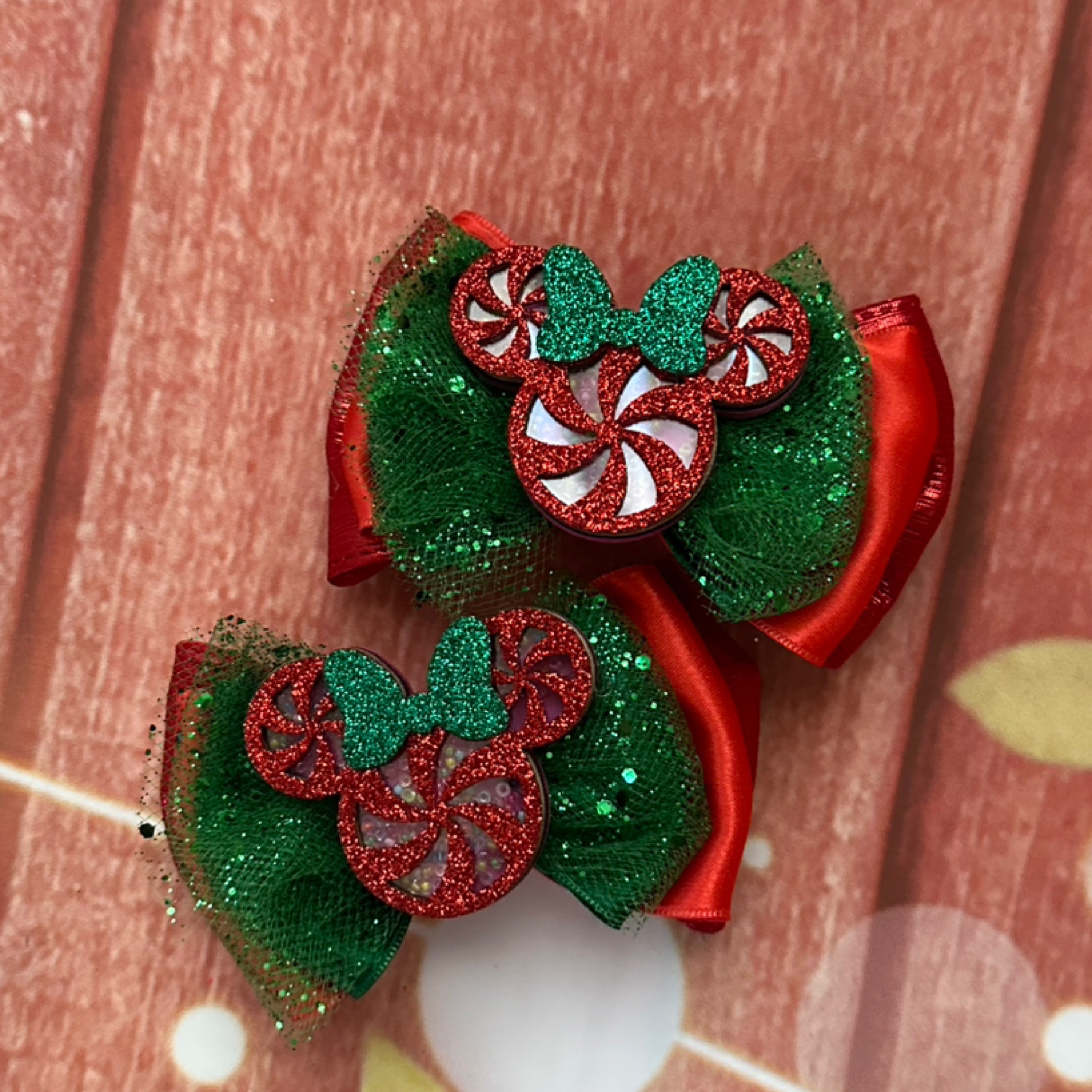 Xl Disney Christmas pigtail set