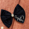 Navy blue Olss name bow