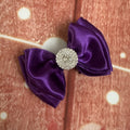 Single plum piggy clip