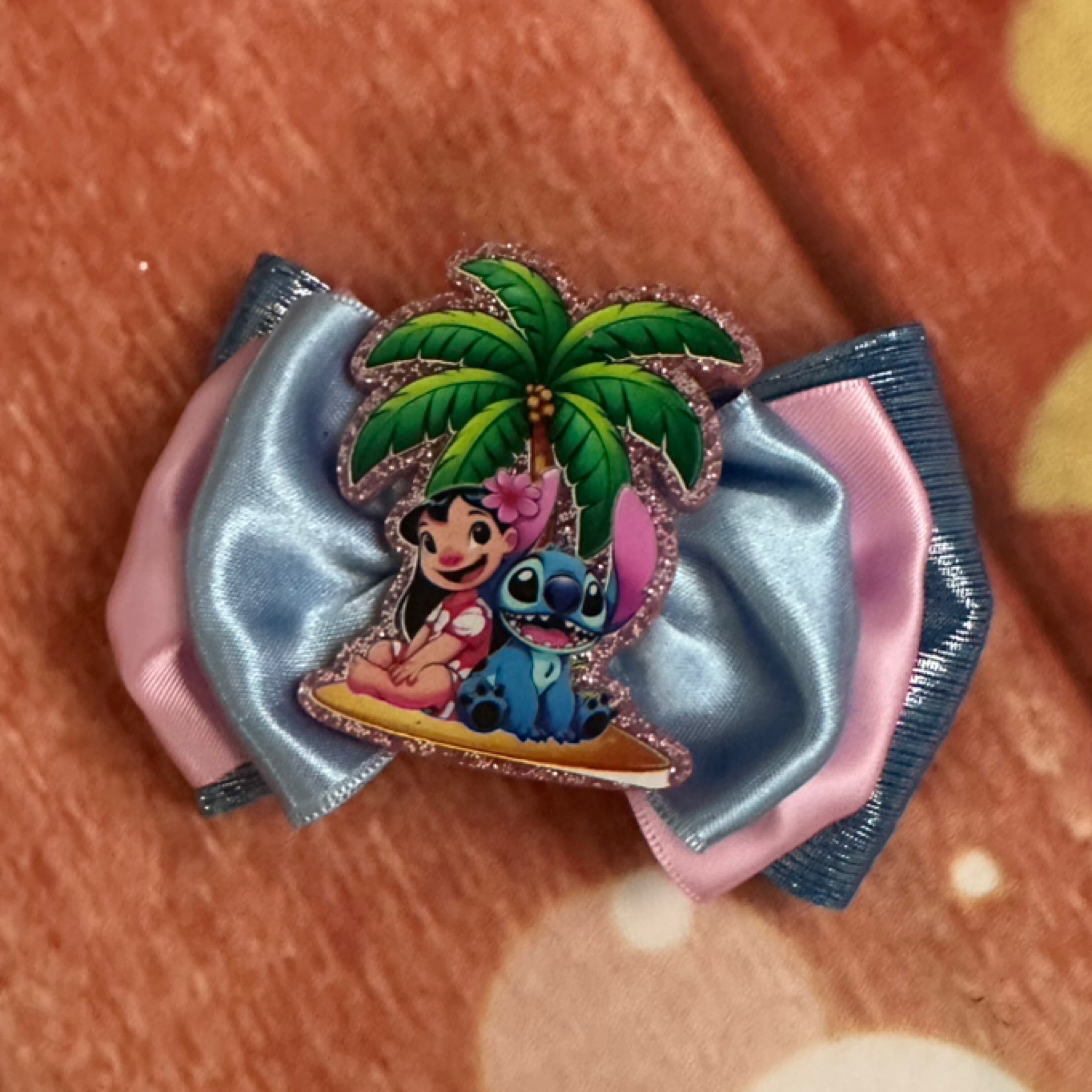 Stitch piggy size bow