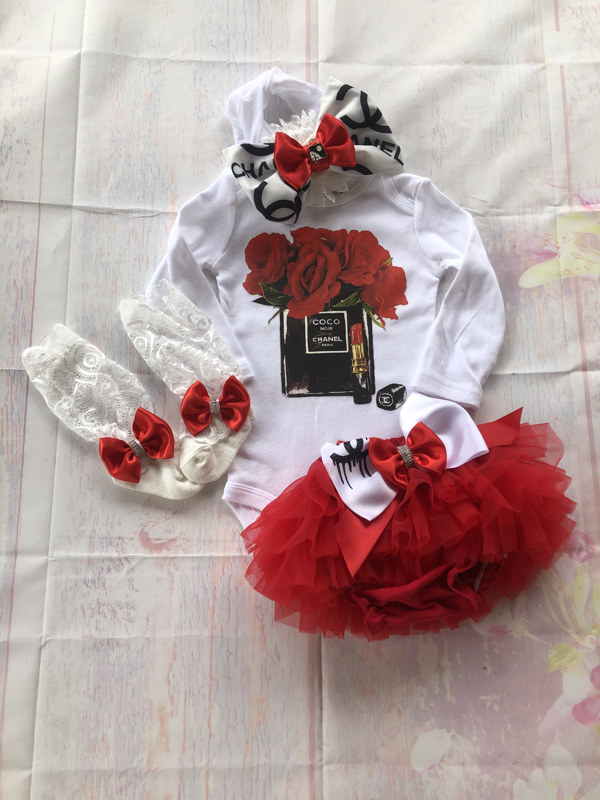 Red rose perfume bottle