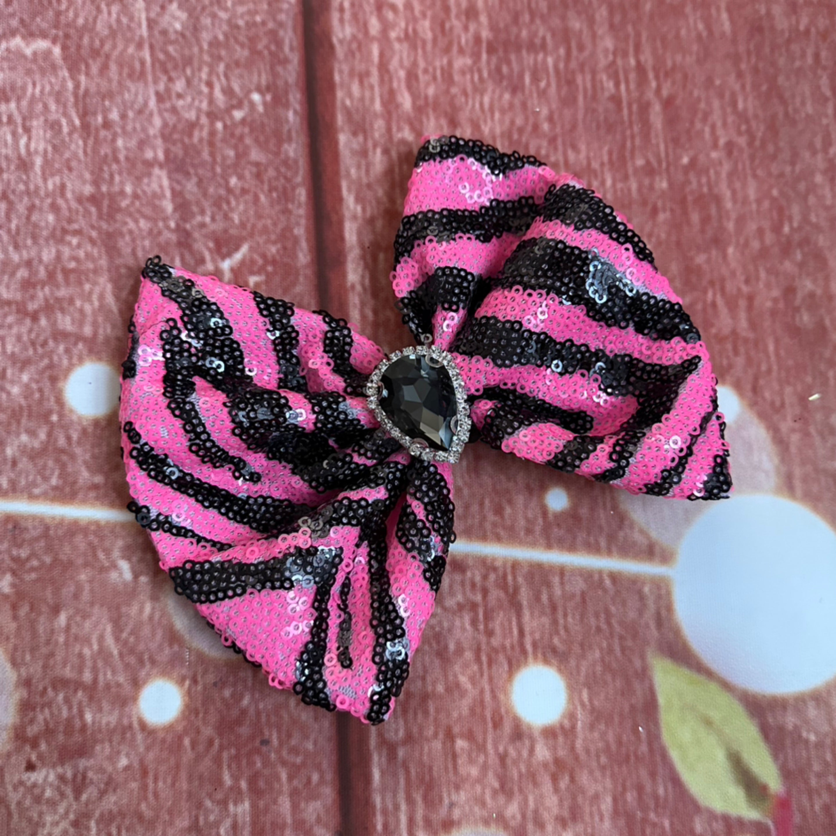Sequin 4 inch hair bow