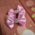 Pink satin piggy set