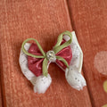 White tulip piggy clip