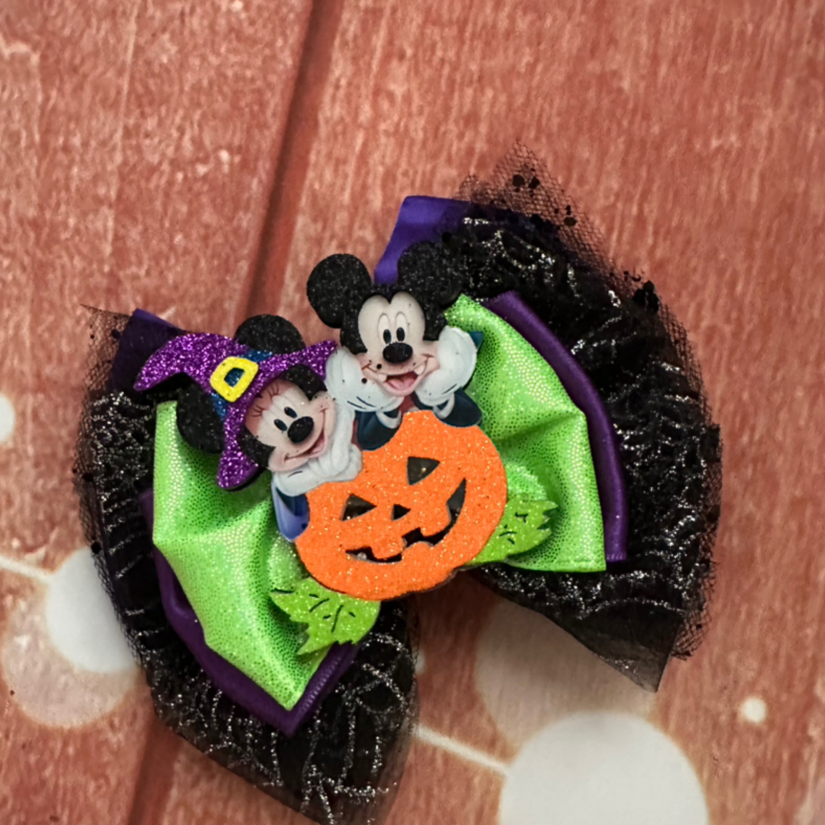 Halloween hair bow