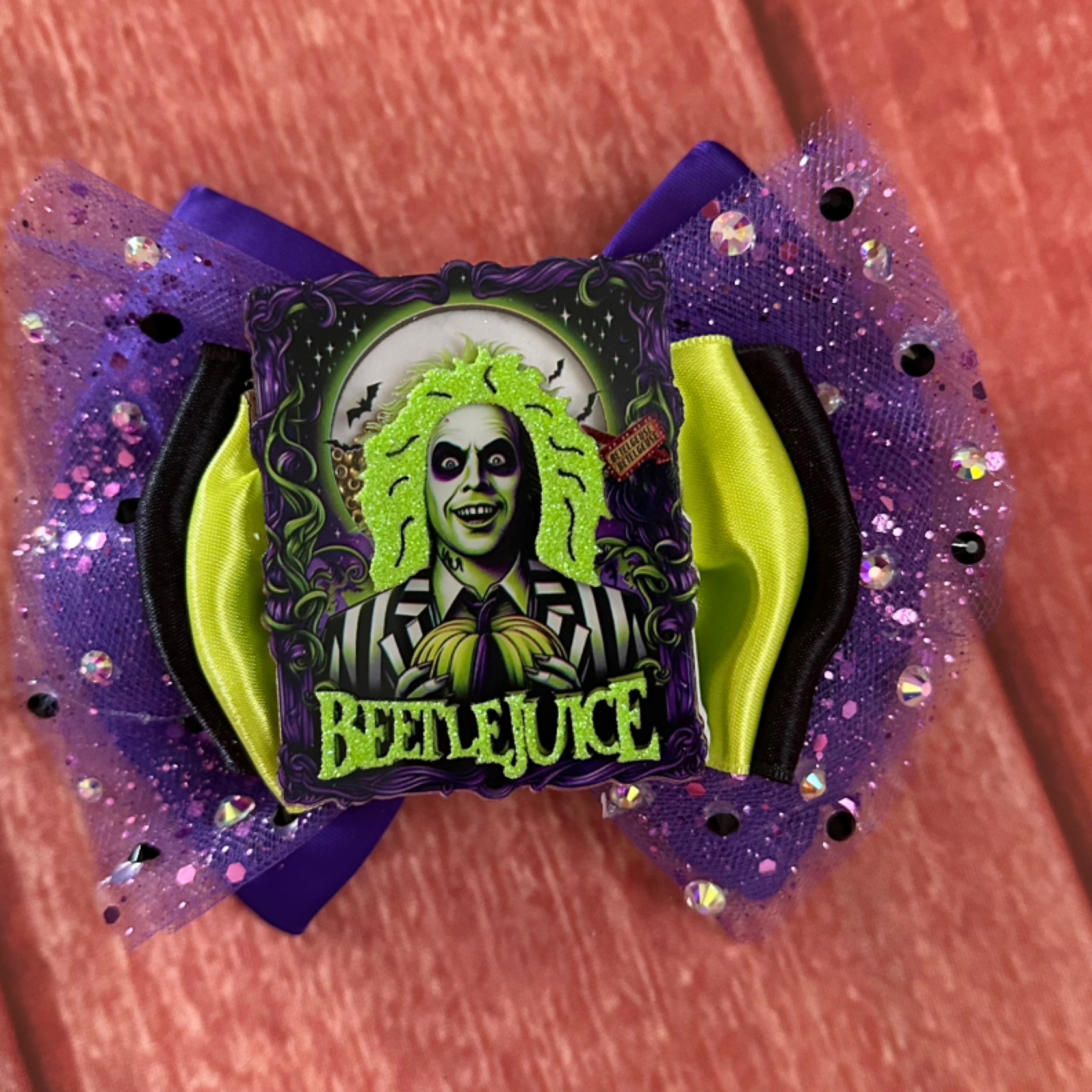 Beetlejuice hair bow