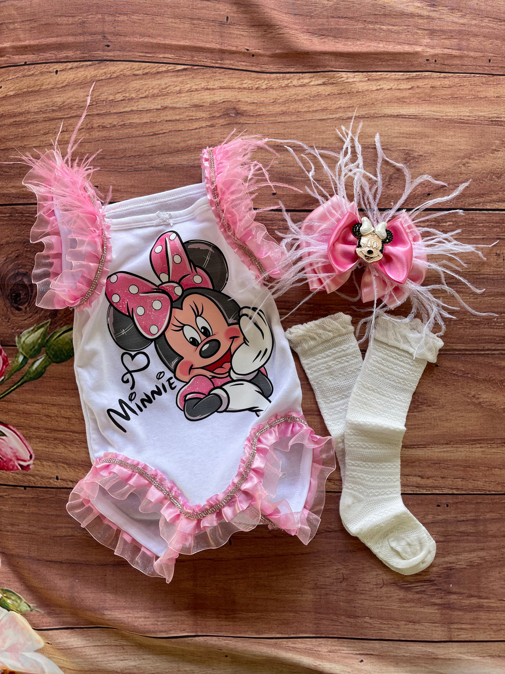 Minnie Mouse romper set