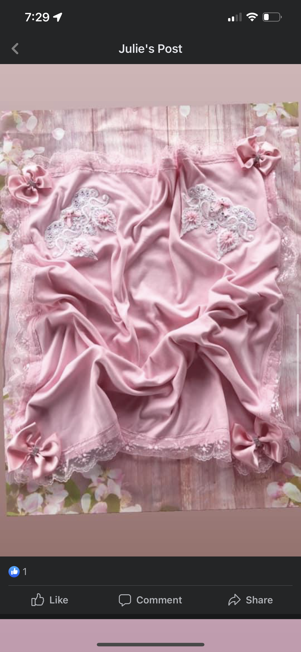 Pink fancy blanket