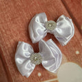 White satin piggy set