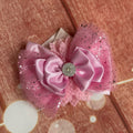 Pink tulle baby headband