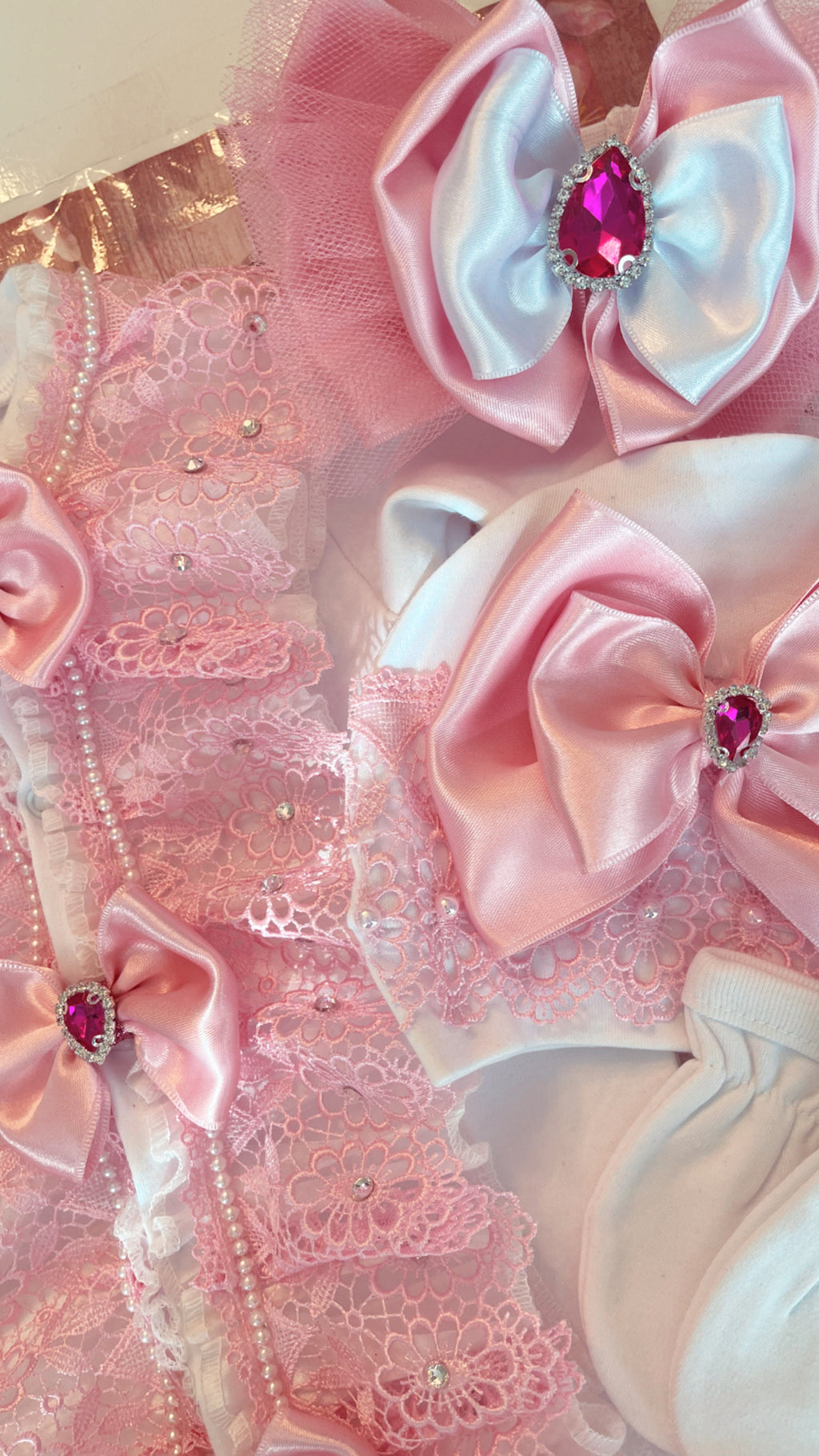 Pink princess romper