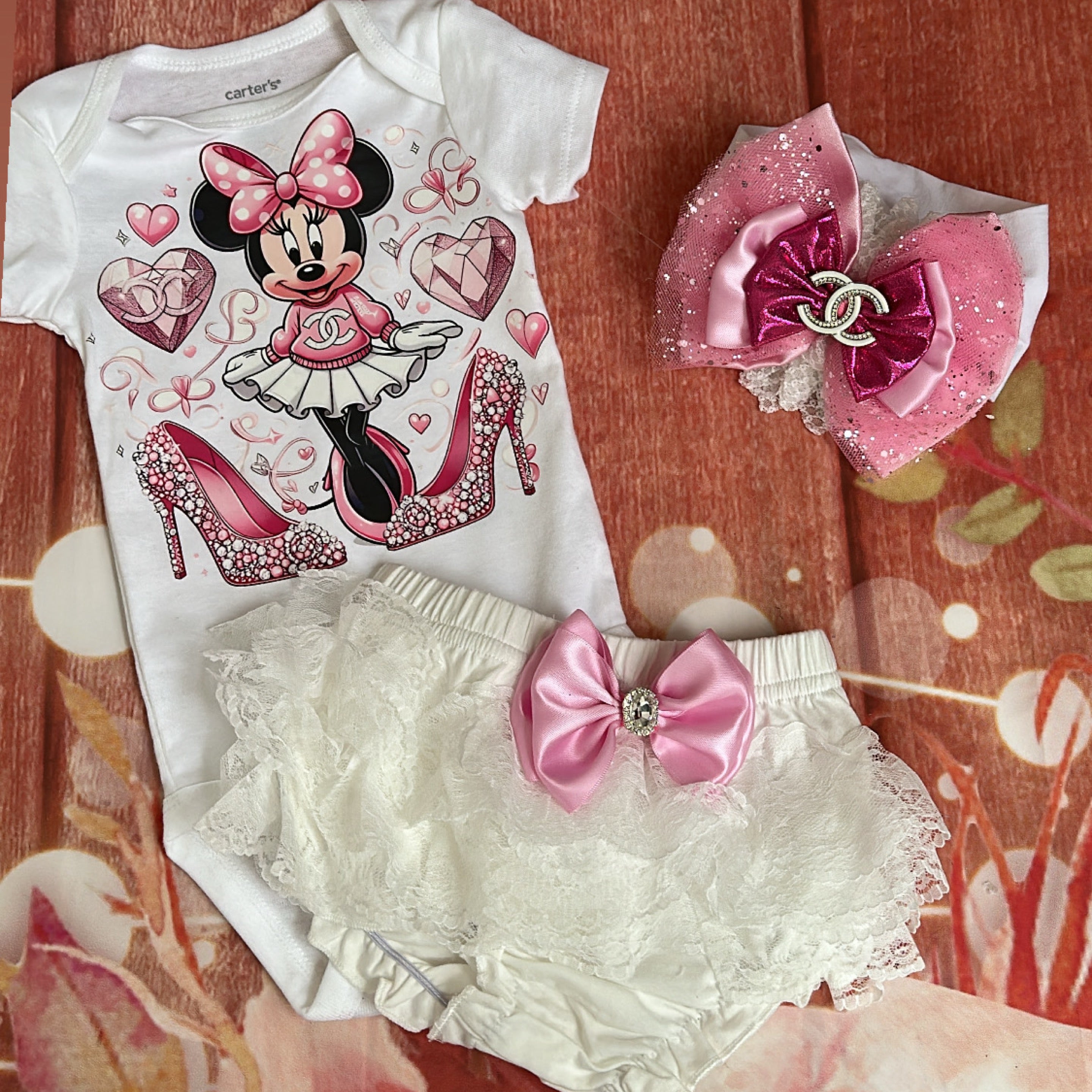 3/6 baby bloomer set