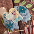 Elsa hair bow
