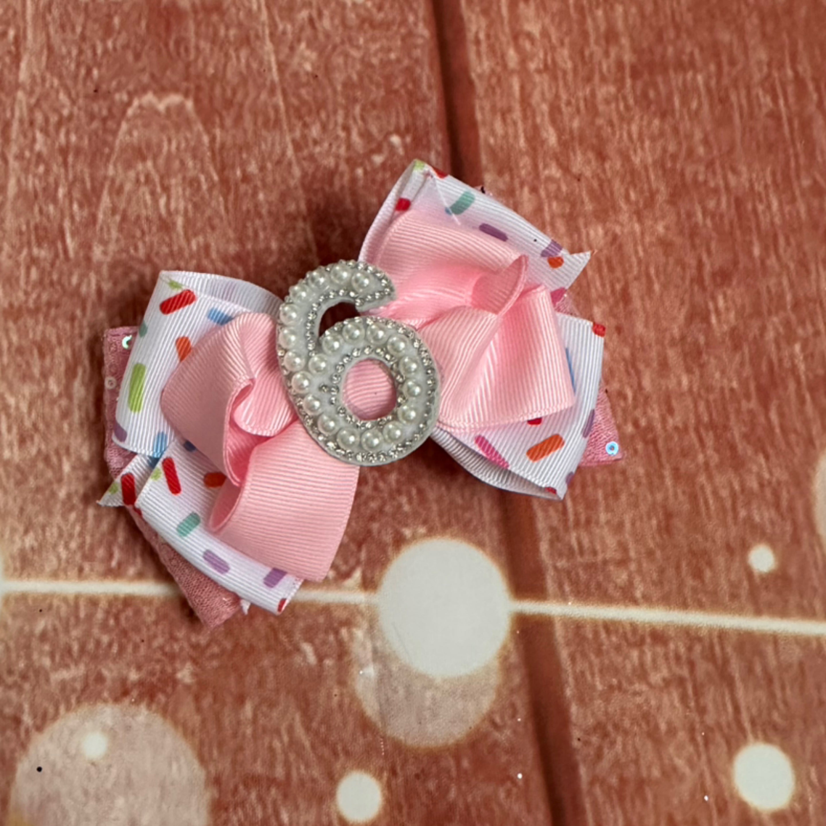Sixth happy birthday hair Clip
