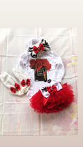 Red rose perfume bottle