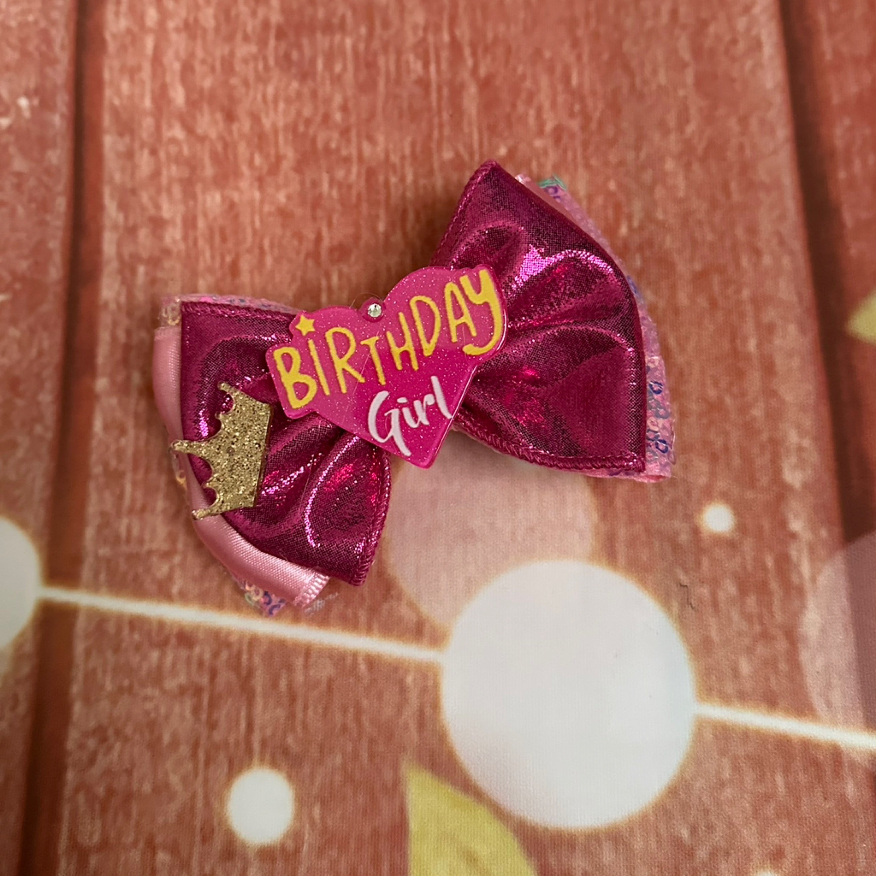 Birthday girl piggy clip