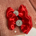 Red satin piggy set