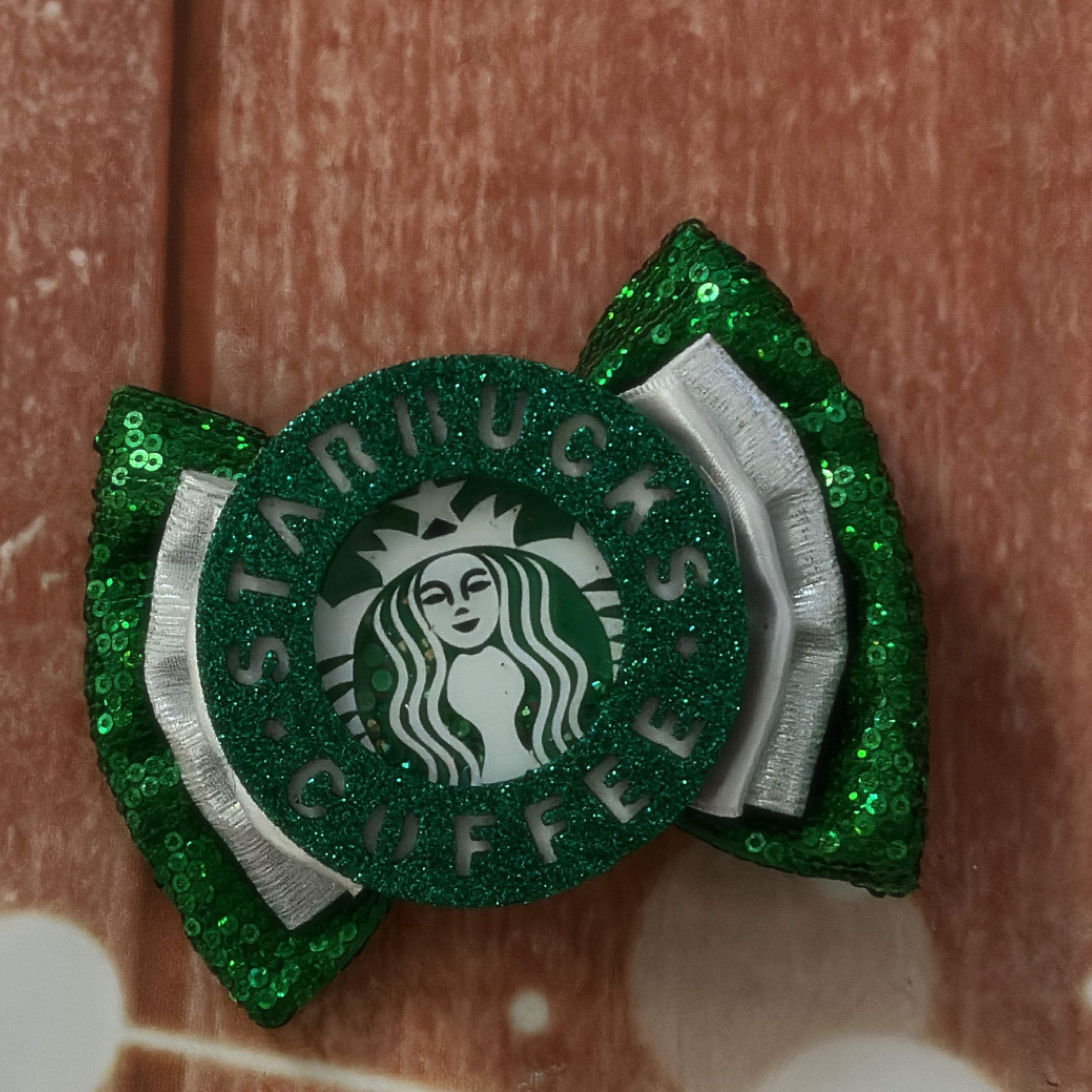 5 inch Starbucks hair bow