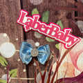 Baby blue piggy clip