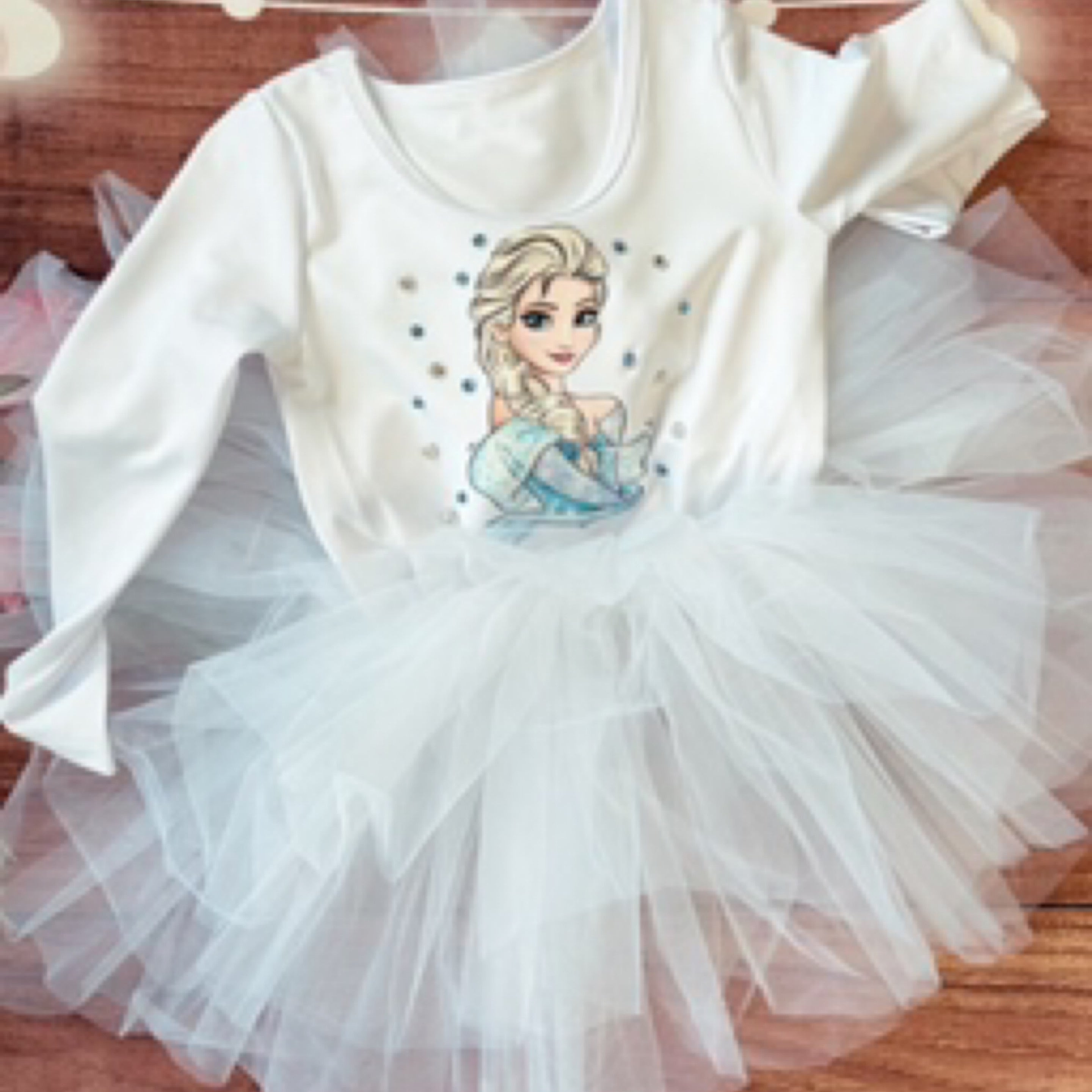 Frozen long sleeve tutu