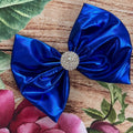 Metallic blue hair clip