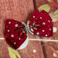 Red headband or clip