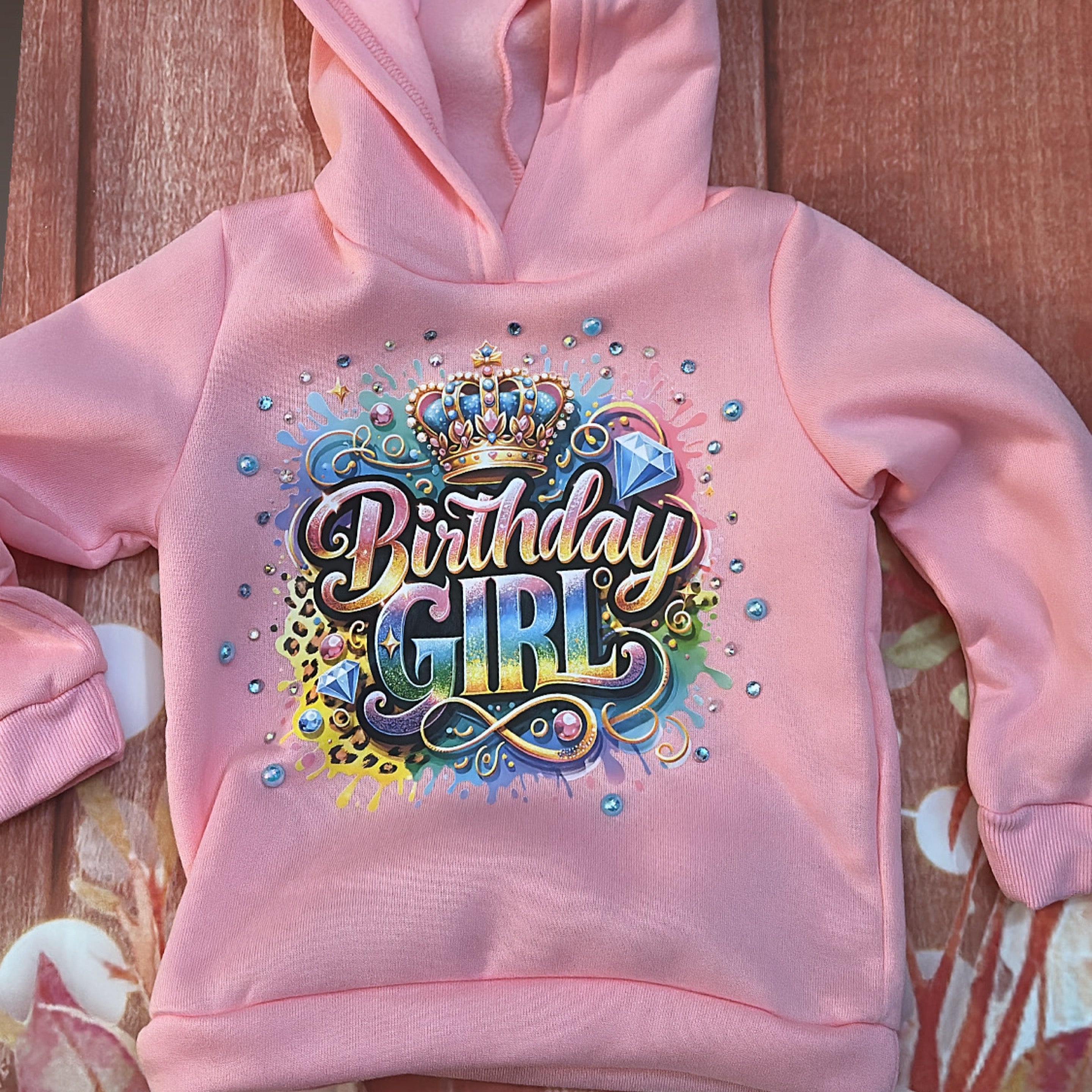 4/5 birthday girl hoodie