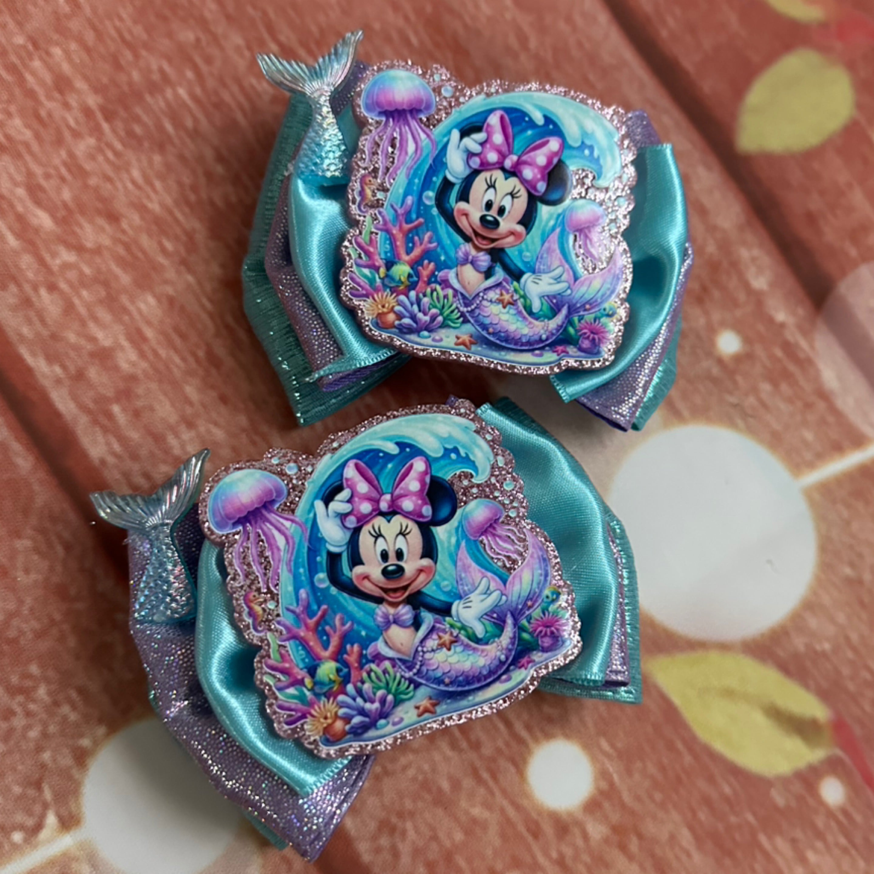 Minnie Mouse mermaid piggy set