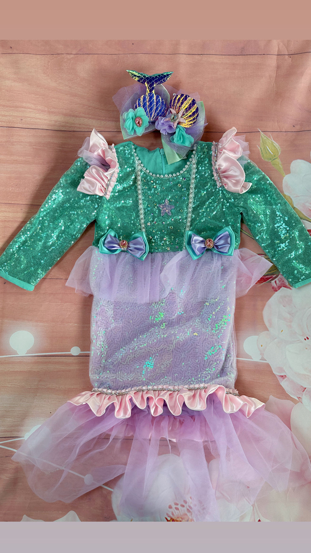 2/3t mermaid costume