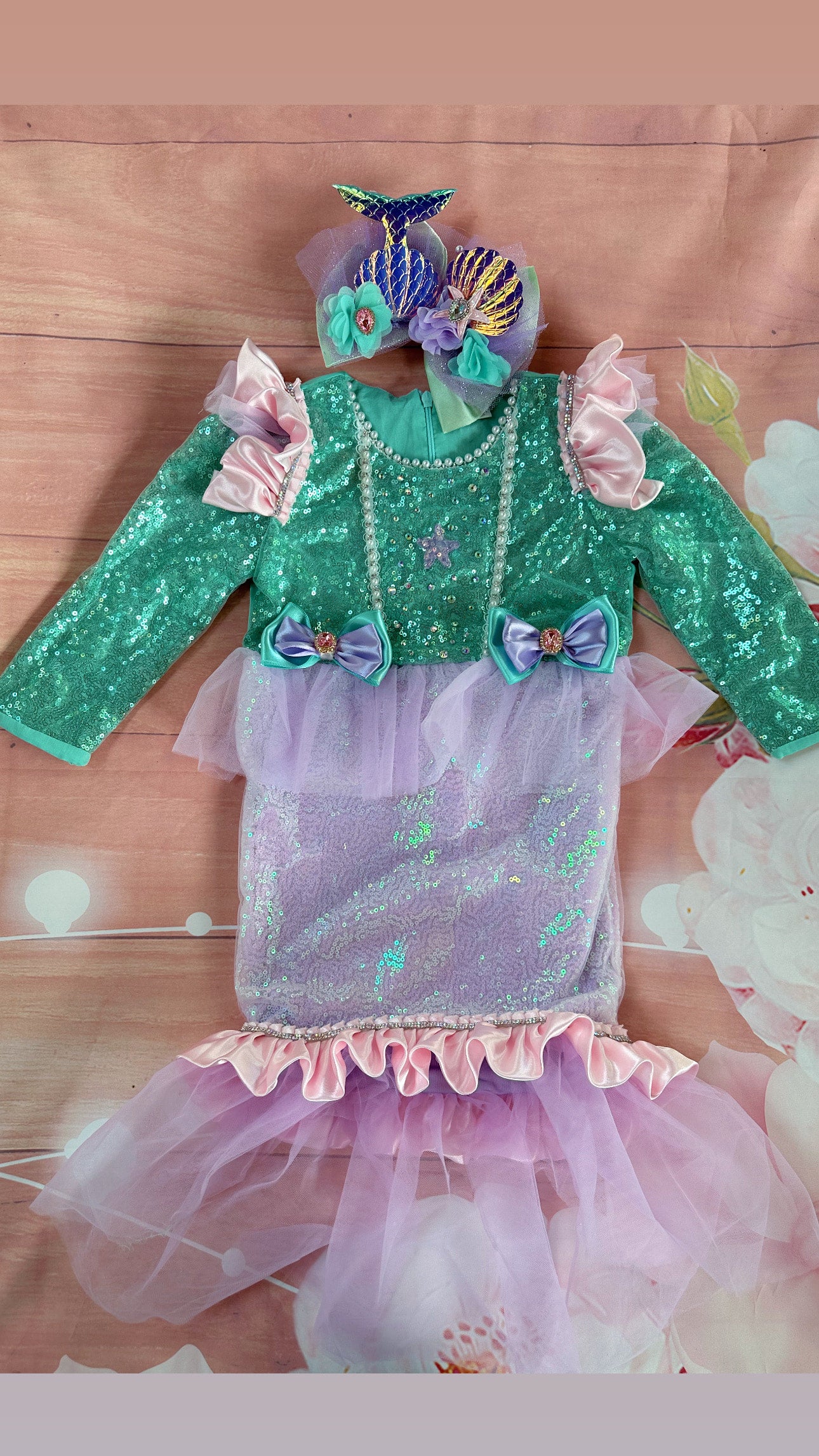 2/3t mermaid costume