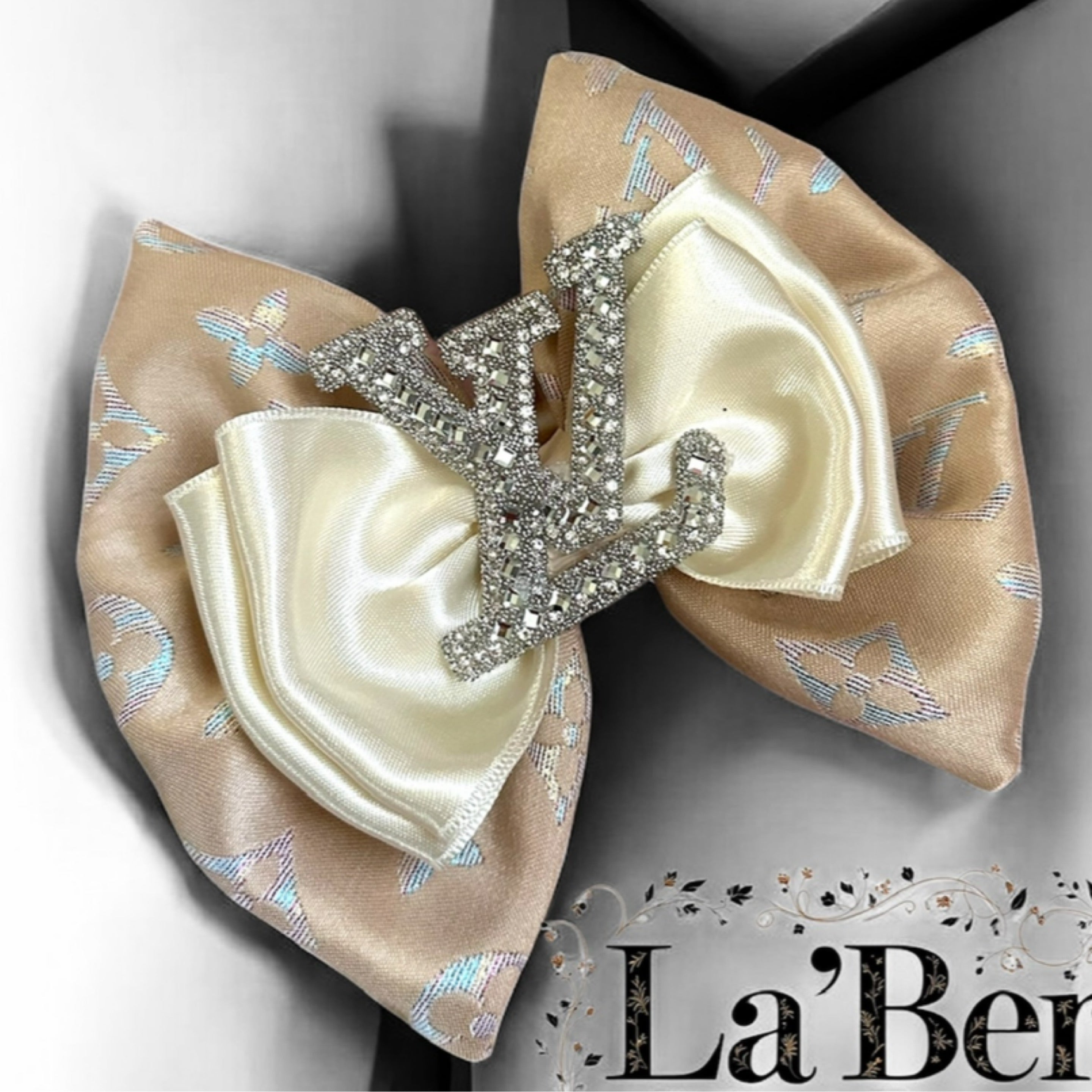 LV hair bow