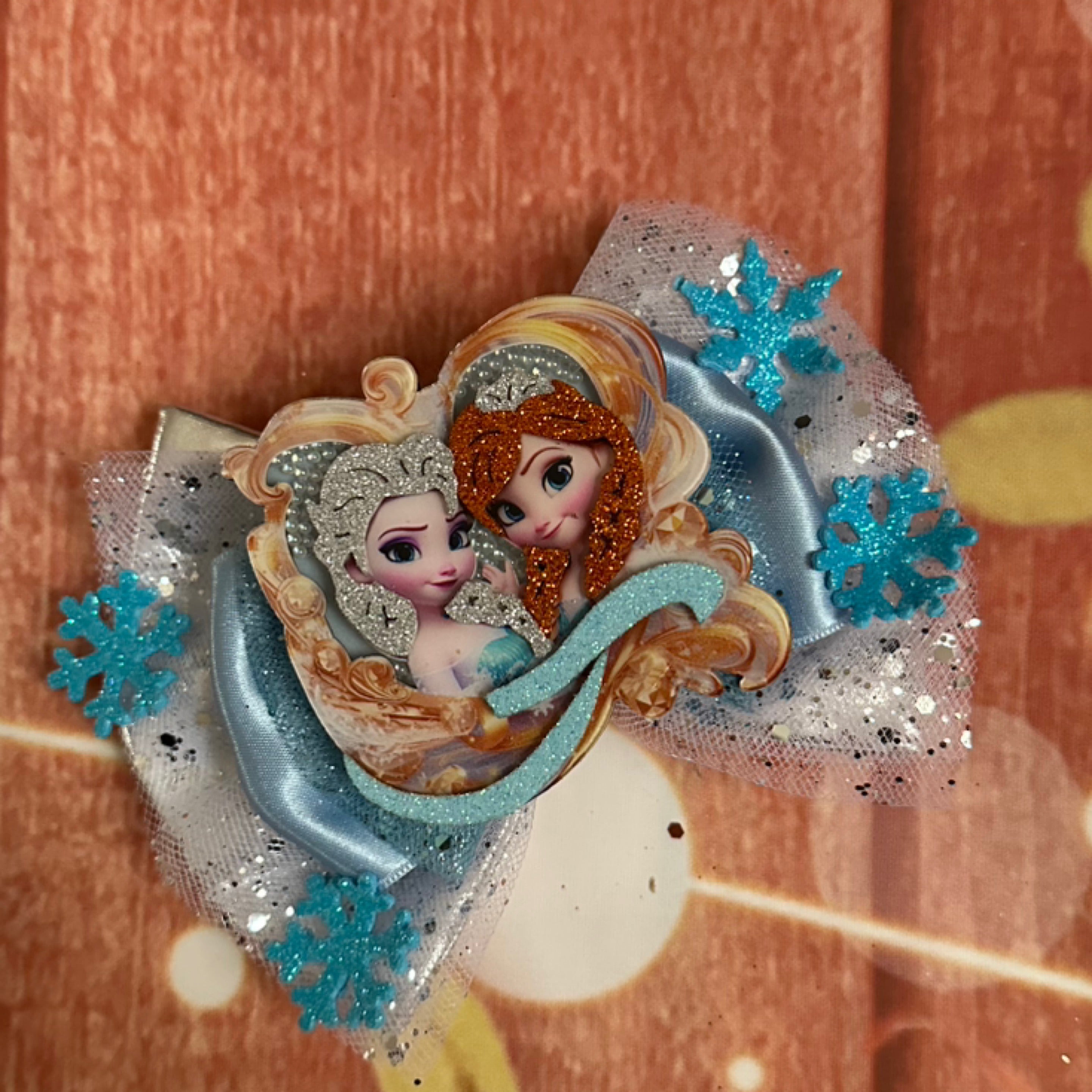 6 inch frozen hair bow