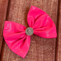 Shimmer hot pink hair clip 6 inch
