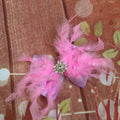 Turkey feather hair clip