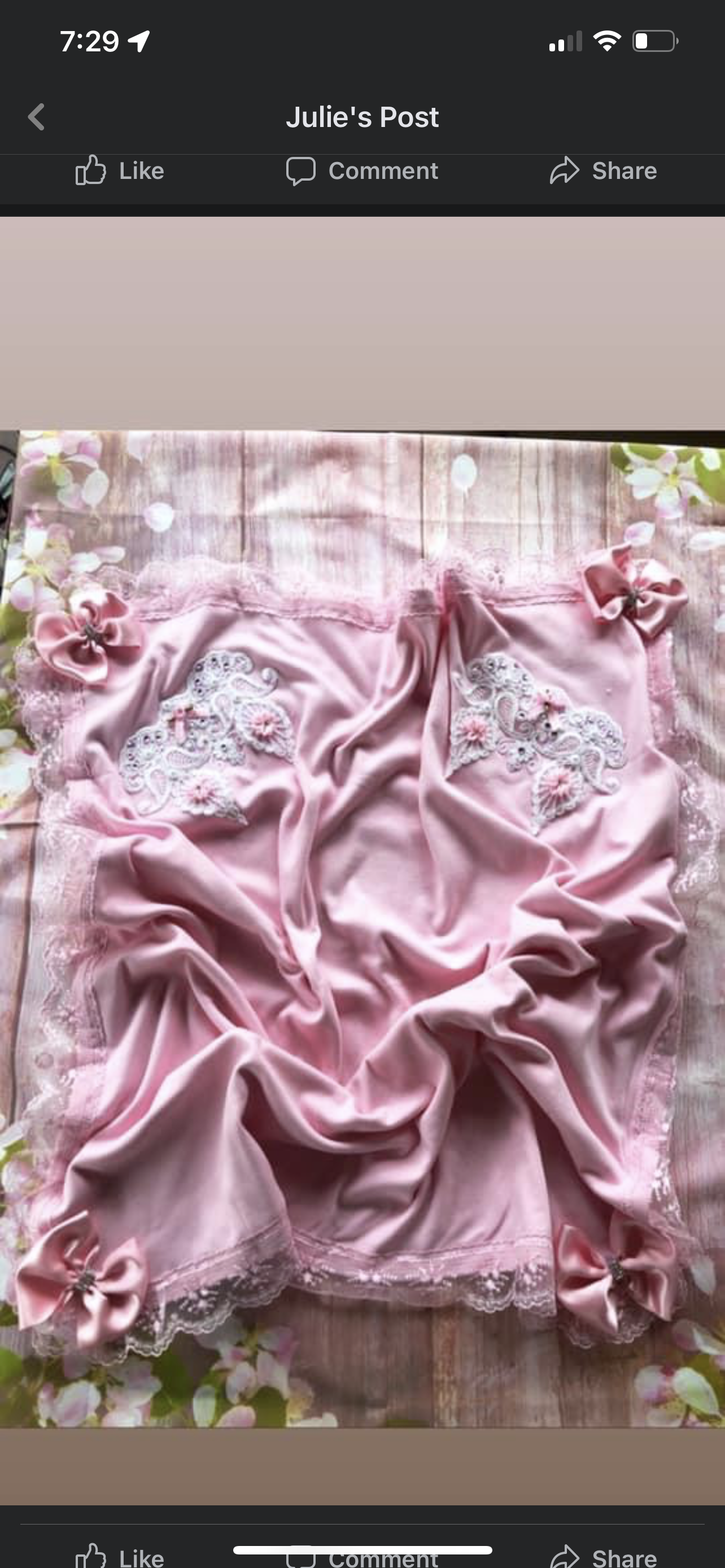 Pink fancy blanket