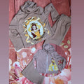4y belle zip up set