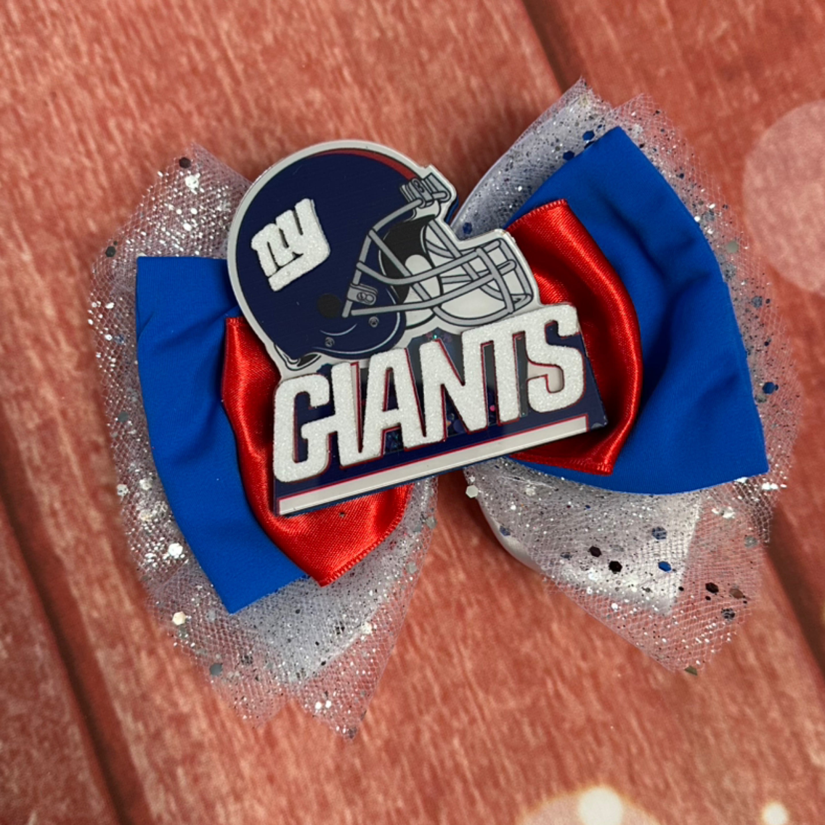 Giants 5 inch hair bow