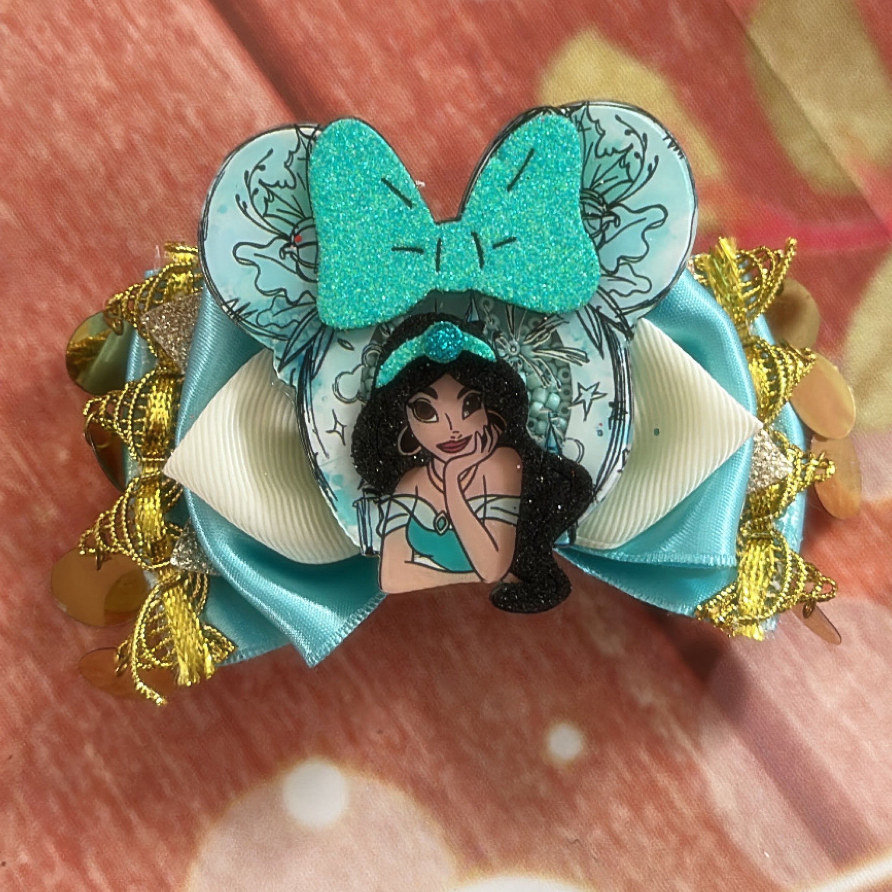 Princess Jasmine piggy size clip