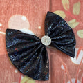 Black holographic 5 inch clip