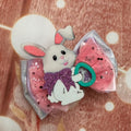 Easter bunny piggy size bow